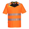 T-Shirt DX4 Alta visibilidade S/S-Laranja/Preto-S-RAG-Tailors-Fardas-e-Uniformes-Vestuario-Pro