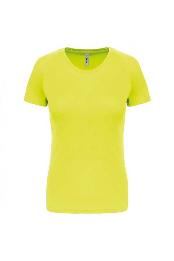 T-Shirt Desportiva Senhora-Fluor Yellow-XS-RAG-Tailors-Fardas-e-Uniformes-Vestuario-Pro