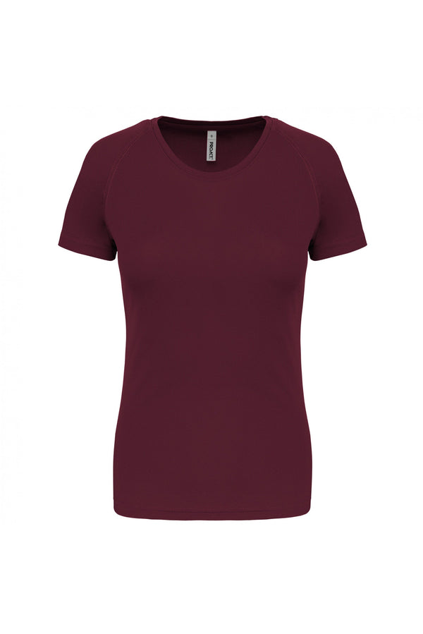 T-Shirt Desportiva Senhora-Wine-XS-RAG-Tailors-Fardas-e-Uniformes-Vestuario-Pro