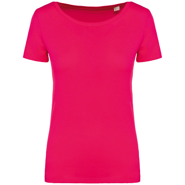 T-Shirt Eco Senhora Iberica-Raspberry Sorbet-XS-RAG-Tailors-Fardas-e-Uniformes-Vestuario-Pro