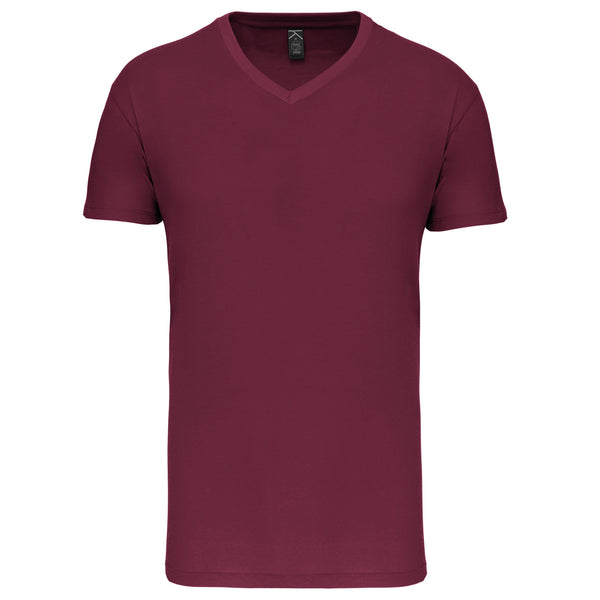 T-Shirt Homem BIO 150IC decote em V (2 de 2)-Vinho-S-RAG-Tailors-Fardas-e-Uniformes-Vestuario-Pro