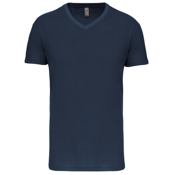 T-Shirt Homem BIO 150IC decote em V-Marinho-S-RAG-Tailors-Fardas-e-Uniformes-Vestuario-Pro