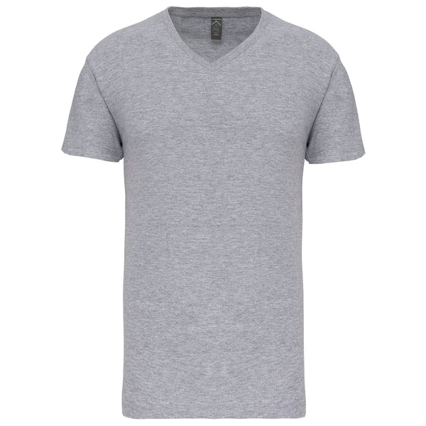 T-Shirt Homem BIO 150IC decote em V-Oxford Grey-S-RAG-Tailors-Fardas-e-Uniformes-Vestuario-Pro