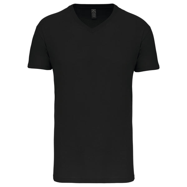 T-Shirt Homem BIO 150IC decote em V-Preto-S-RAG-Tailors-Fardas-e-Uniformes-Vestuario-Pro