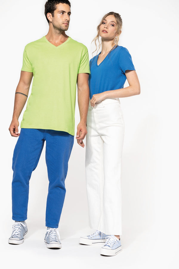 T-Shirt Homem BIO 150IC decote em V-RAG-Tailors-Fardas-e-Uniformes-Vestuario-Pro
