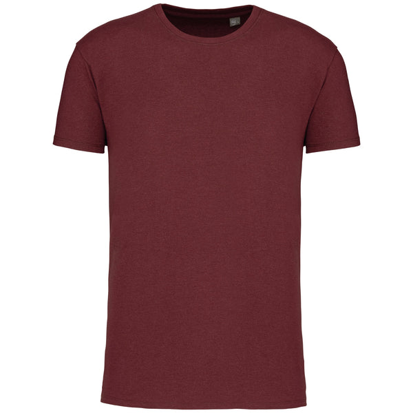 T-Shirt Homem Bio 150IC decote redondo-Wine Heather-S-RAG-Tailors-Fardas-e-Uniformes-Vestuario-Pro