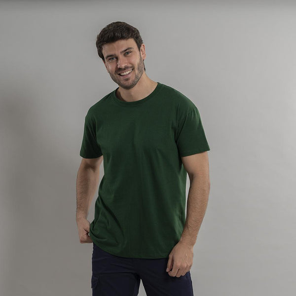 T-Shirt Homem Romeu-Verde Garrafa-S-RAG-Tailors-Fardas-e-Uniformes-Vestuario-Pro