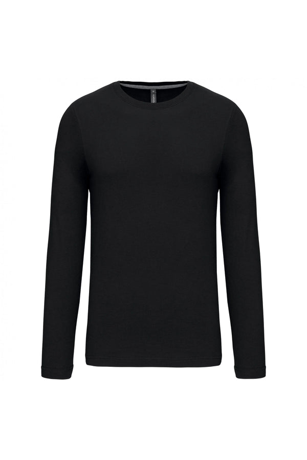 T-Shirt Homem m\comprida Algodão (1 de 2)-Preto-S-RAG-Tailors-Fardas-e-Uniformes-Vestuario-Pro