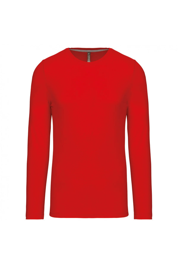 T-Shirt Homem m\comprida Algodão (2 de 2)-Red-S-RAG-Tailors-Fardas-e-Uniformes-Vestuario-Pro