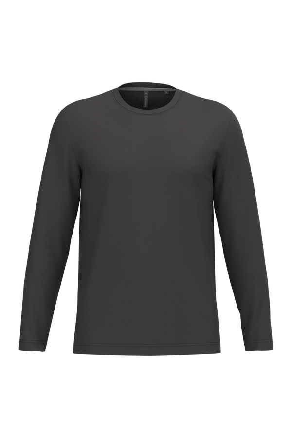T-Shirt Homem m\comprida Algodão-Dark Grey-S-RAG-Tailors-Fardas-e-Uniformes-Vestuario-Pro