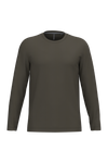 T-Shirt Homem m\comprida Algodão-Dark Khaki-S-RAG-Tailors-Fardas-e-Uniformes-Vestuario-Pro