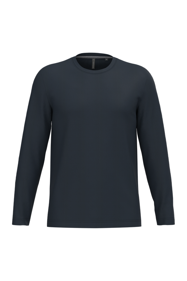 T-Shirt Homem m\comprida Algodão-Navy-S-RAG-Tailors-Fardas-e-Uniformes-Vestuario-Pro