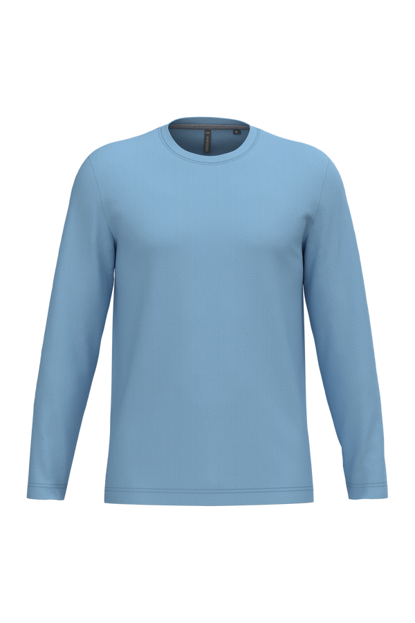 T-Shirt Homem m\comprida Algodão-Sky Blue-S-RAG-Tailors-Fardas-e-Uniformes-Vestuario-Pro