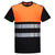 T-Shirt PW3 Hi-Vis Cotton Comfort Class 1 S/S-Preto/Laranja-4XL-RAG-Tailors-Fardas-e-Uniformes-Vestuario-Pro