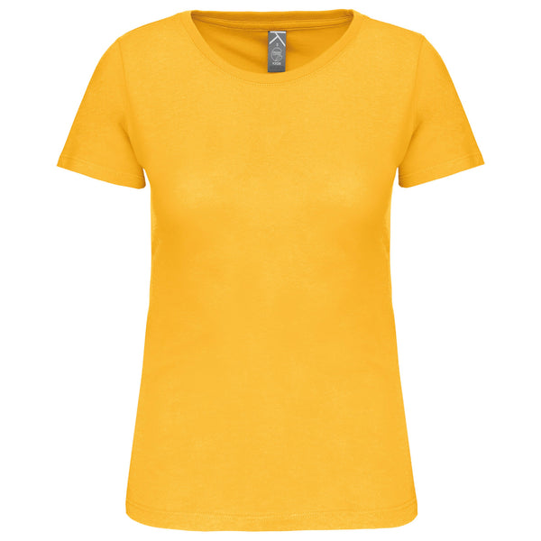 T-Shirt Senhora Bio 150IC decote redondo-Amarelo-XS-RAG-Tailors-Fardas-e-Uniformes-Vestuario-Pro