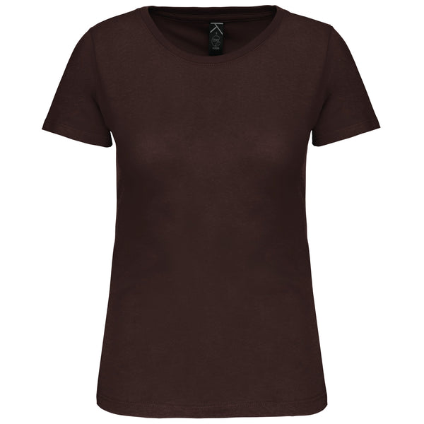T-Shirt Senhora Bio 150IC decote redondo-Chocolate-XS-RAG-Tailors-Fardas-e-Uniformes-Vestuario-Pro