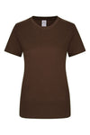T-Shirt Senhora Mellrose-Castanho-XS-RAG-Tailors-Fardas-e-Uniformes-Vestuario-Pro