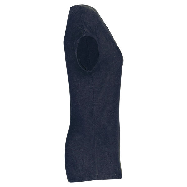 T-Shirt Senhora decote em V Linho Boston-RAG-Tailors-Fardas-e-Uniformes-Vestuario-Pro