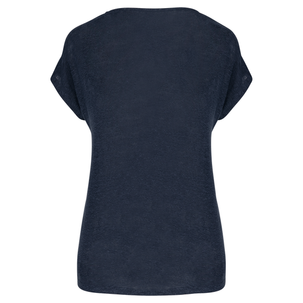 T-Shirt Senhora decote em V Linho Boston-RAG-Tailors-Fardas-e-Uniformes-Vestuario-Pro