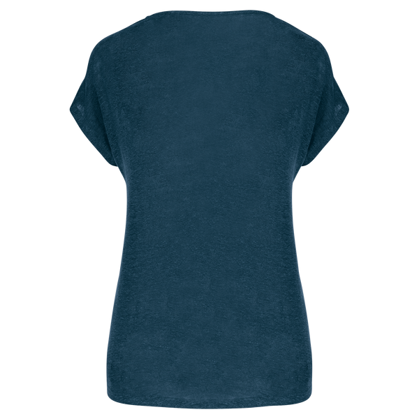 T-Shirt Senhora decote em V Linho Boston-RAG-Tailors-Fardas-e-Uniformes-Vestuario-Pro