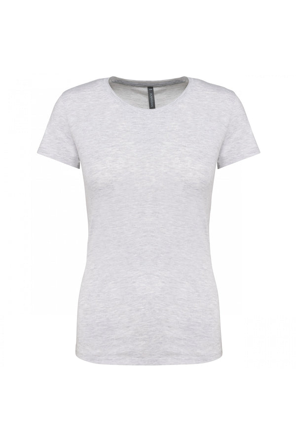 T-Shirt Senhora m\curta decote redondo-S-Cinza Heather-RAG-Tailors-Fardas-e-Uniformes-Vestuario-Pro