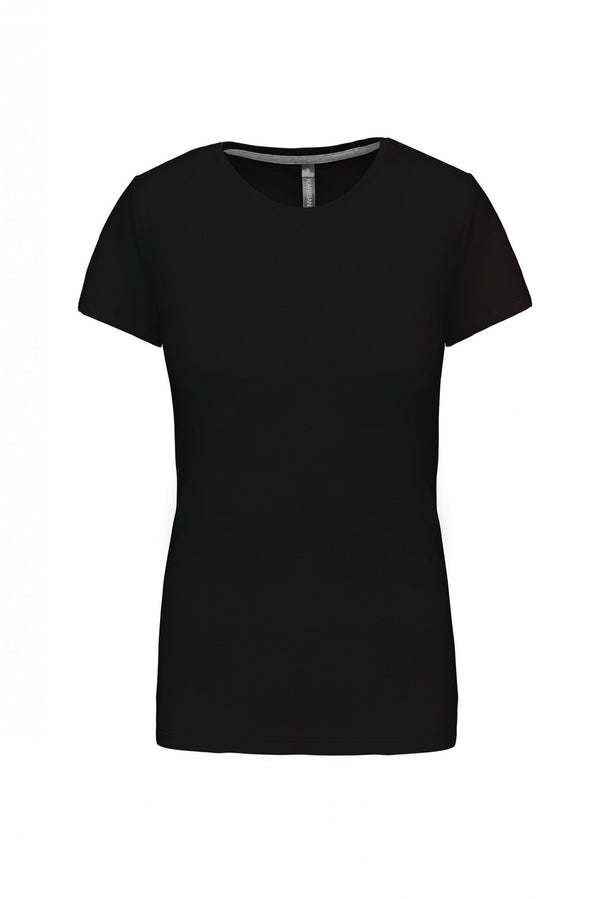 T-Shirt Senhora m\curta decote redondo-S-Preto-RAG-Tailors-Fardas-e-Uniformes-Vestuario-Pro