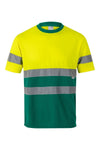 T-Shirt Técnica Bicolor de Alta Visibilidade-Verde/amarelo Fluorescente - 02/20-S-RAG-Tailors-Fardas-e-Uniformes-Vestuario-Pro