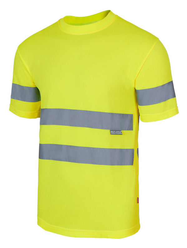 T-Shirt Técnica de Alta Visibilidade-Amarelo Fluor-L-RAG-Tailors-Fardas-e-Uniformes-Vestuario-Pro