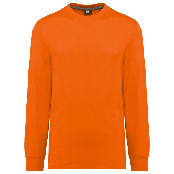 T-Shirt Unissexo Work Eco de Manga Comprida (1 de 2)-Laranja-XXS-RAG-Tailors-Fardas-e-Uniformes-Vestuario-Pro