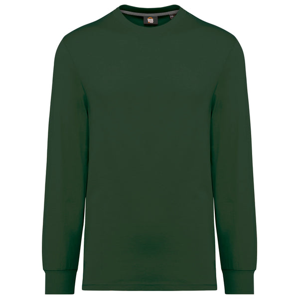 T-Shirt Unissexo Work Eco de Manga Comprida (1 de 2)-Verde Floresta-XXS-RAG-Tailors-Fardas-e-Uniformes-Vestuario-Pro