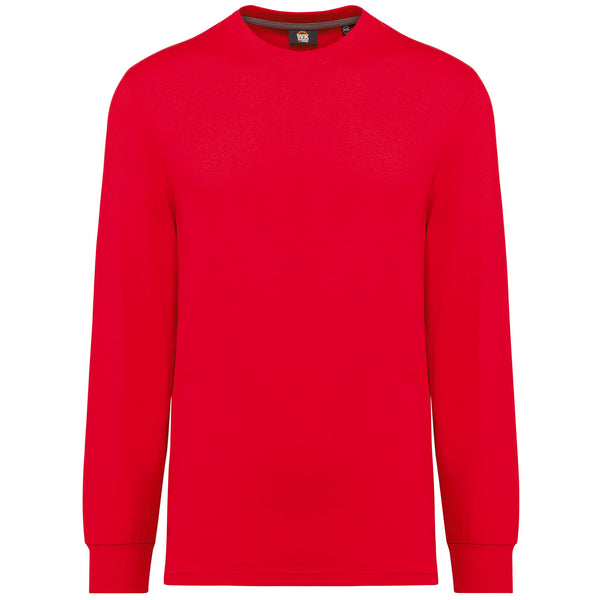 T-Shirt Unissexo Work Eco de Manga Comprida (1 de 2)-Vermelho-XXS-RAG-Tailors-Fardas-e-Uniformes-Vestuario-Pro