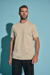 T-Shirt Voscal antibacteriana de homem-Light Sand-S-RAG-Tailors-Fardas-e-Uniformes-Vestuario-Pro