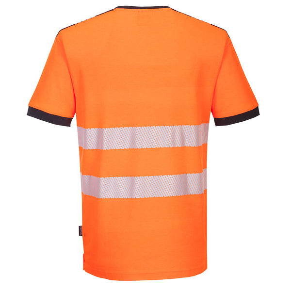 T-Shirt com decote em V PW3 Alta Visibilidade-RAG-Tailors-Fardas-e-Uniformes-Vestuario-Pro