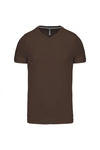 T-Shirt curta decote em V Atenas (1 de 2)-Chocolate-S-RAG-Tailors-Fardas-e-Uniformes-Vestuario-Pro