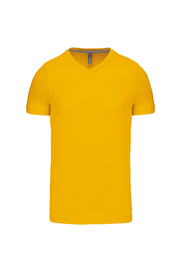 T-Shirt curta decote em V Atenas (2de 2)-Amarelo-S-RAG-Tailors-Fardas-e-Uniformes-Vestuario-Pro