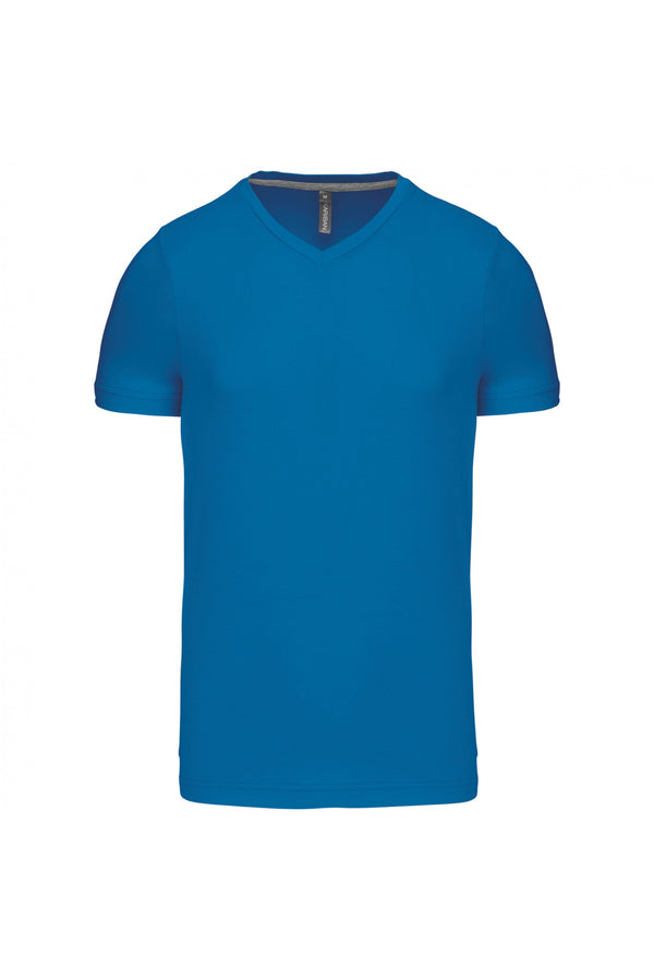 T-Shirt curta decote em V Atenas (2de 2)-Tropical Blue-S-RAG-Tailors-Fardas-e-Uniformes-Vestuario-Pro