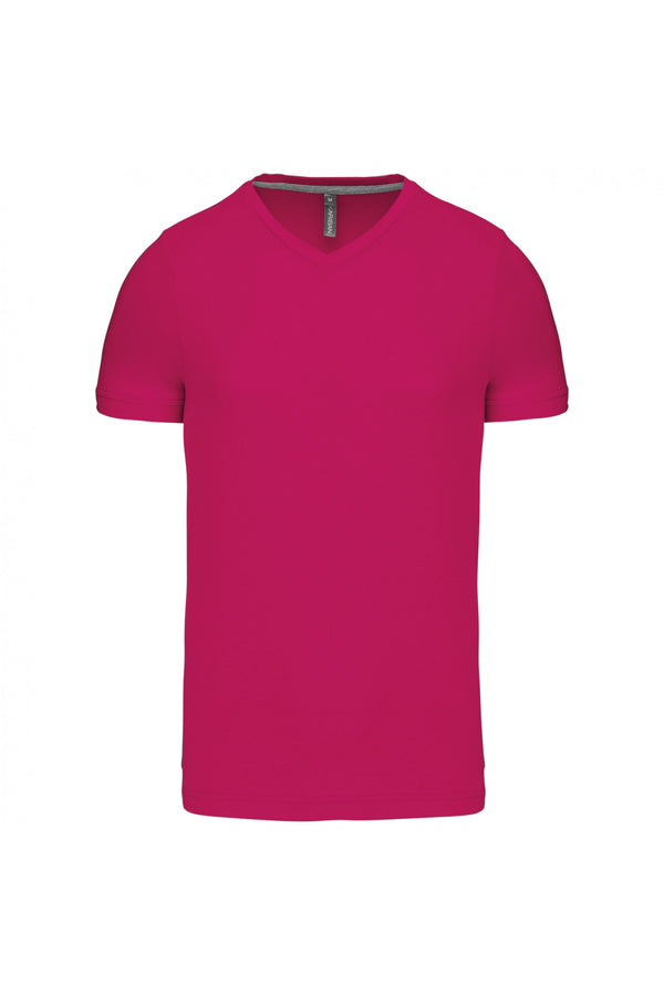 T-Shirt curta decote em V Atenas-Fuscia-S-RAG-Tailors-Fardas-e-Uniformes-Vestuario-Pro