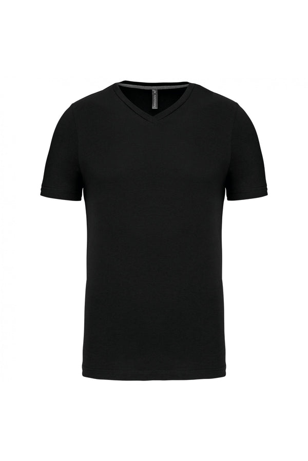 T-Shirt curta decote em V Atenas-Preto-S-RAG-Tailors-Fardas-e-Uniformes-Vestuario-Pro