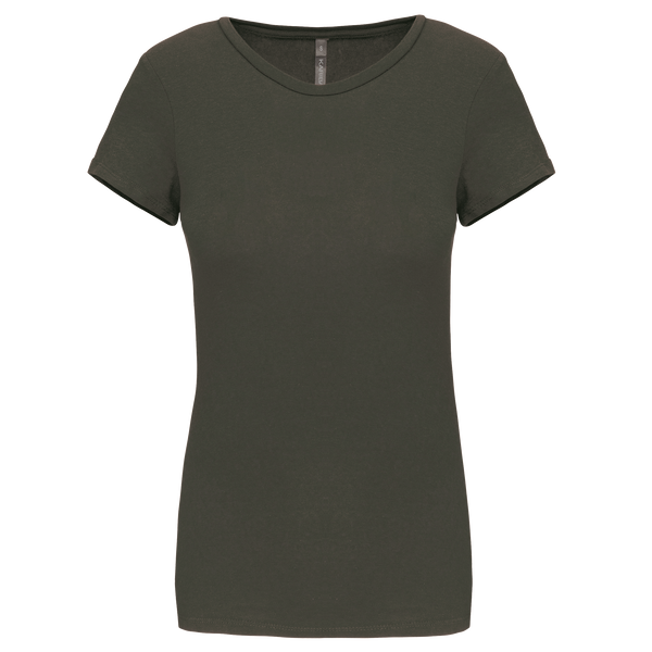 T-Shirt de Senhora Boss-Caqui Escuro-L-RAG-Tailors-Fardas-e-Uniformes-Vestuario-Pro