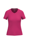 T-Shirt de Senhora Manga Curta Decote em V Atenas (1/2)-Fúchsia-S-RAG-Tailors-Fardas-e-Uniformes-Vestuario-Pro