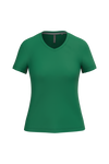 T-Shirt de Senhora Manga Curta Decote em V Atenas (1/2)-Kelly Green-S-RAG-Tailors-Fardas-e-Uniformes-Vestuario-Pro