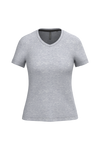 T-Shirt de Senhora Manga Curta Decote em V Atenas (1/2)-Oxford Grey-S-RAG-Tailors-Fardas-e-Uniformes-Vestuario-Pro