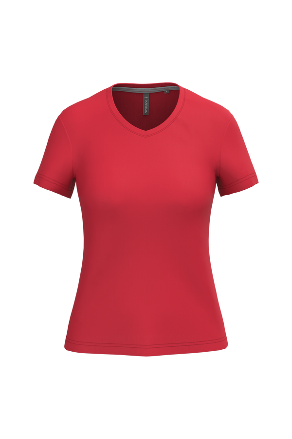 T-Shirt de Senhora Manga Curta Decote em V Atenas (1/2)-Red-S-RAG-Tailors-Fardas-e-Uniformes-Vestuario-Pro