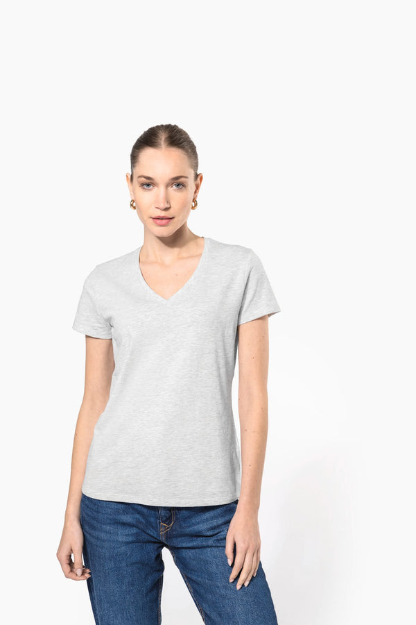T-Shirt de Senhora Manga Curta Decote em V Atenas-RAG-Tailors-Fardas-e-Uniformes-Vestuario-Pro