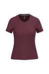 T-Shirt de Senhora Manga Curta Decote em V Atenas-Wine-S-RAG-Tailors-Fardas-e-Uniformes-Vestuario-Pro