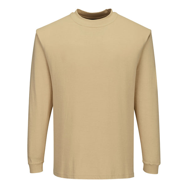 T-Shirt de manga comprida Ignífuga e Anti-estática-Bronzeado-4XL-RAG-Tailors-Fardas-e-Uniformes-Vestuario-Pro