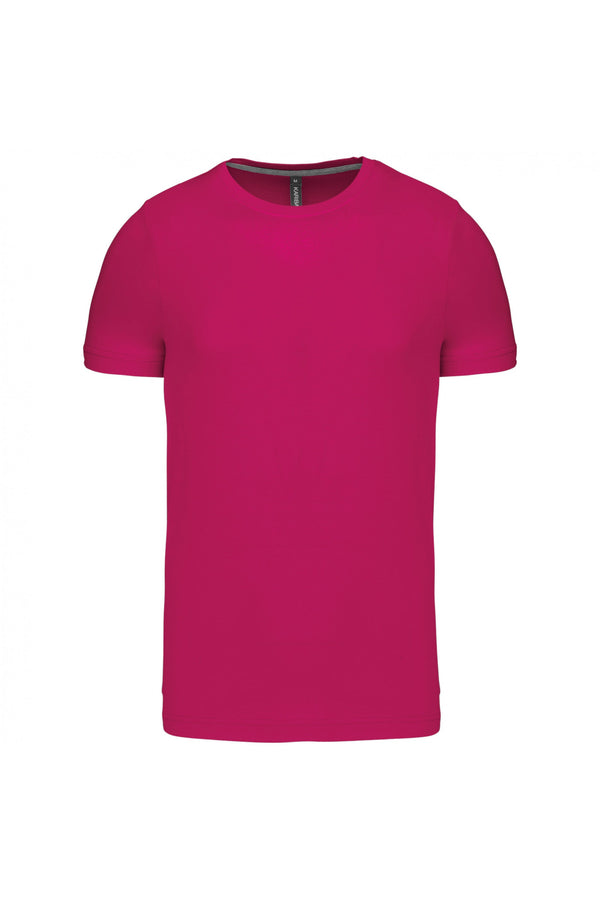 T-Shirt m\curta decote redondo (1 de 2)-Fúcsia-S-RAG-Tailors-Fardas-e-Uniformes-Vestuario-Pro
