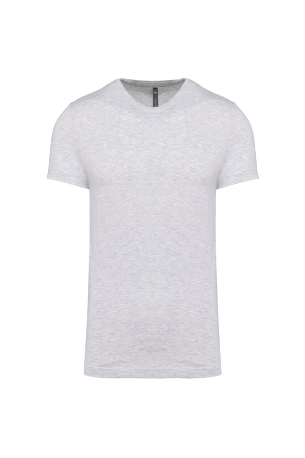 T-Shirt m\curta decote redondo-Cinza Heather-S-RAG-Tailors-Fardas-e-Uniformes-Vestuario-Pro