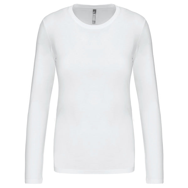 T-shirt Algodão Lavado m. comprida de senhora (1/2)-Branco-XS-RAG-Tailors-Fardas-e-Uniformes-Vestuario-Pro