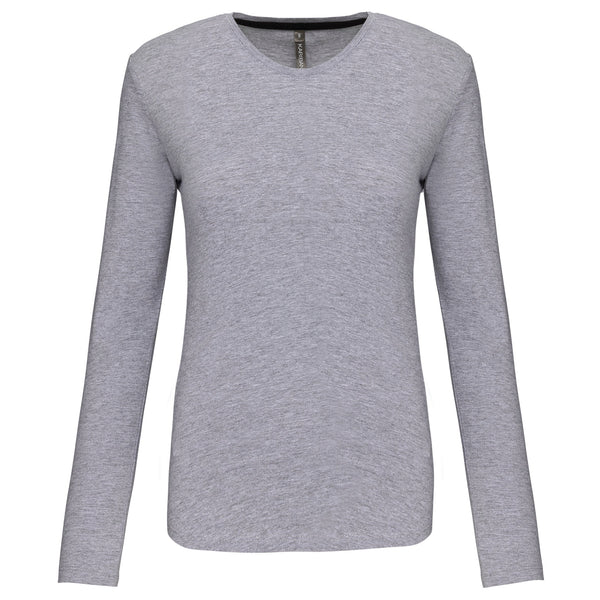 T-shirt Algodão Lavado m. comprida de senhora (1/2)-Oxford Grey-XS-RAG-Tailors-Fardas-e-Uniformes-Vestuario-Pro